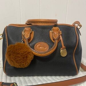 Dooney & Bourke Black and Brown Satchel